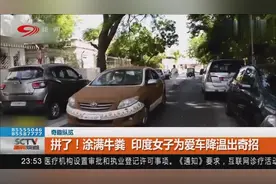 车上为何涂满牛粪？印度女子为爱车降温出奇招……大老远便臭烘烘视频封面