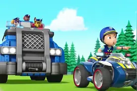 汪汪队原来是有警车的，所有狗狗都坐在同一辆车上视频封面