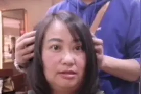 大脸圆脸女生发量少还很塌，摩根烫蓬松头顶，瞬间洋气了。视频封面