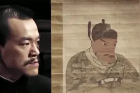 邪不压正：廖凡实在是太逗了，跟朱元璋的画像站一起，实在太像了