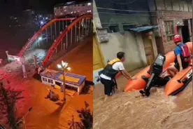 四川乐山暴雨导致洪涝，9000多人受灾，市民：车都被冲走视频封面