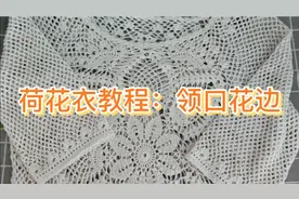 宝妈手工毛线编织成人女士经典荷花衣钩针教程