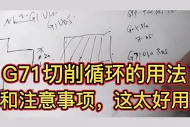 数控车床循环指令G71怎么用？应该注意什么？新手必须学会实践用视频封面