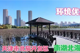 天津北辰区经济技术开发区，南湖北海公园，两边楼盘真多，环境好视频封面