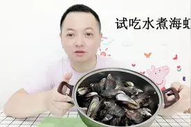 海虹正确做法水开再煮两分钟，千万不要时间煮太久要不然就不嫩了