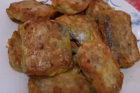 不加一滴水香煎刀鱼，最简单的调糊方法，最省油的煎法。视频封面