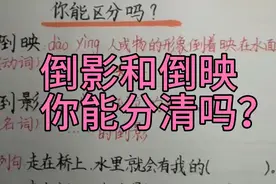 详细讲解：怎样区分“倒影和倒映”，建议收藏！视频封面