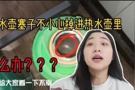生活小妙招—水壶木塞不小心掉进热水壶怎么办？可把我愁坏了！视频封面