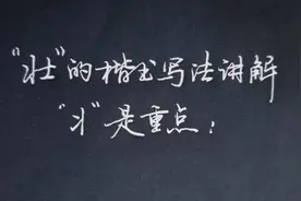硬笔书法239：壮，将字旁重点讲解，把细节讲透了