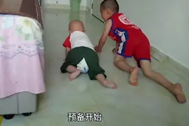 哥哥和弟弟的日常游戏，玩的好嗨，谁也不服谁视频封面