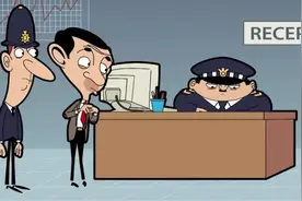 憨豆先生：豆豆哥被警察看见了，被抓到警察局去了