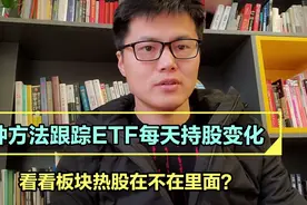 两种方法，每天实时跟踪ETF持股情况，看看板块强势股在不在里面视频封面