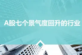 揭晓A股七个景气度回升的行业视频封面