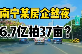 昨夜南宁一房企熬夜拍下竹溪大道37亩商住地，总价16.7亿？这么拼视频封面