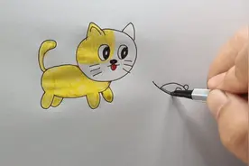 今天教大家画一个猫抓老鼠的画，非常简单，大家进来看看吧视频封面