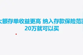 大额存单收益更高，纳入存款保险范围，20万就可以买视频封面
