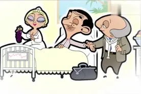 憨豆先生：憨豆看见老奶奶的样子，想象着自己以后的样子！