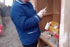 小羊发烧了，小伙一针下去，羊又吃又喝了，看看用的啥药吧！