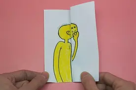 用一张纸画出可爱搞笑脸，简单又漂亮，手工DIY视频