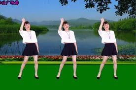 千古绝唱《西湖的水我的泪》自由步子舞 音乐好听广场舞好看视频封面