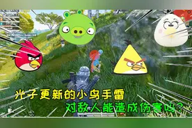和平精英大神秀150：光子更新的小鸟手雷，对敌人能造成伤害吗？