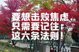要想击败焦虑，一定要记住六条法则。视频封面