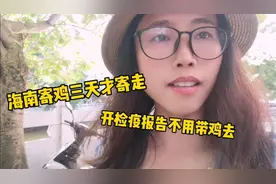 妹子在海南寄文昌鸡，为啥顺丰三天才寄走，开检疫证明却不用带鸡