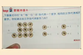竖式中的“卒、车、炮、马”分别是几呢？关键的一点是这里