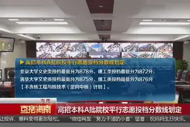 海南高招本科A批院校平行志愿投档分数线划定视频封面