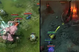 DOTA2搞笑集锦 光法落地开花 信使魔鬼运输