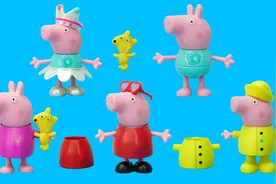 小猪佩奇会说话的换装玩具 给佩奇换上高贵的公主礼服