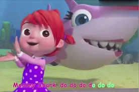 少儿亲子：宝宝和大鲨鱼在海底唱手指英语儿歌！很好玩！