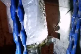 电梯补偿链包裹橡胶损坏，运行有异响。视频封面