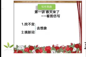 二年级春，第一讲（下）春天来了——看图仿写视频封面