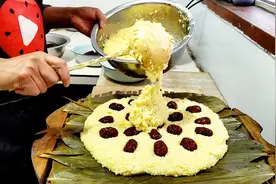 端午节快到了，妈妈教大家用黄米做凉糕，不会包粽子的收藏了