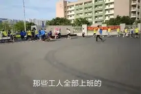 全国有名大厂木林森电子厂规模，厂门口摆摊实况
