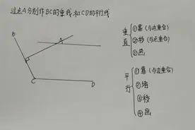 四年级数学：过点A分别作BC的垂线和CD的平行线，一学就会！