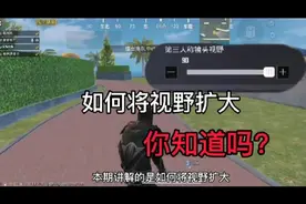 和平精英：如何将视野扩大，你知道吗？