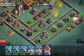 部落冲突 战争机器甘当绿叶 为夜世界大军扫平障碍