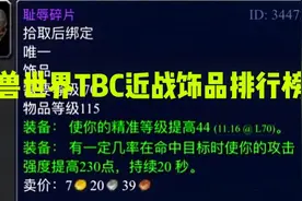 魔兽世界：TBC年代近战饰品排行，耻辱碎片强势上榜前三视频封面