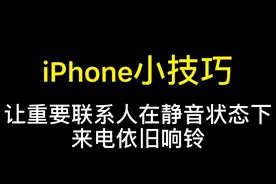 让重要联系人在静音状态下来电依旧响铃。视频封面