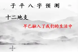 “子平八字”第八课，十二地支在日常生活中，代表的时辰和月份视频封面