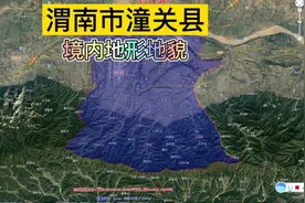 卫星图看陕西省渭南市潼关县地形地貌