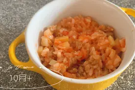 让宝宝爱上吃饭的一道辅食，番茄肉末焖饭，鲜香开胃营养全面