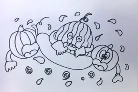 寒假老师画画，教你画出西瓜1，幼儿绘画启蒙视频封面