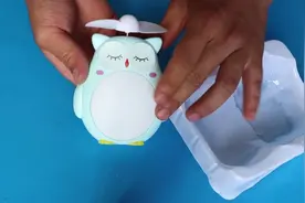 拆解卡通小风扇，太可爱了，充电小风扇