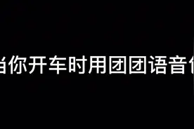 当你开车时用小团团语音包，哈哈 笑死我了  这也太可爱了吧视频封面