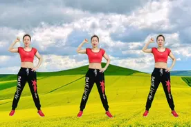 安雯DJ版《月满西楼》扭腰摆胯健身操，动感旋律简单易学