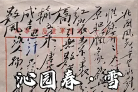 毛主席珍贵手稿《沁园春-雪》，字体气势磅礴，太罕见了视频封面