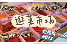 一起去逛昆明菜市场，有什么云南特产？你吃过炸乳扇和菠萝饭吗？